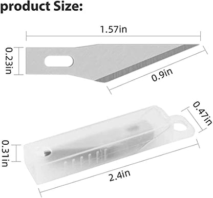 DIYSELF 23 Pack Exacto Knife Craft Knife Precision Carving Hobby Knife Kit, 20 Spare Art Knife Blades for Art, Scrapbooking, Stencil - color: Pink