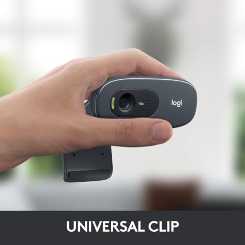 Logitech C270 HD Webcam (Black)