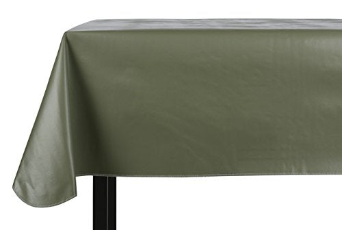 Heavy Duty Vinyl Rectangle or Square Tablecloth – 6 Gauge Heavy Duty Tablecloth – Flannel Backed – Wipeable Tablecloth with Vivid Colors & Many Sizes 52 x 90 Mint - color: Mint, size: 90" x 52" (Rectangle / Oblong)