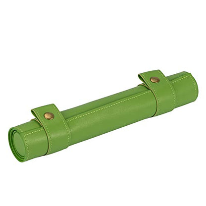 Cusdie 2 in 1 Dice Rolling Mat & Zippered Dice Holder DIce Tray- Compatible with DND Polyhedral Dice (Green) - color: Green