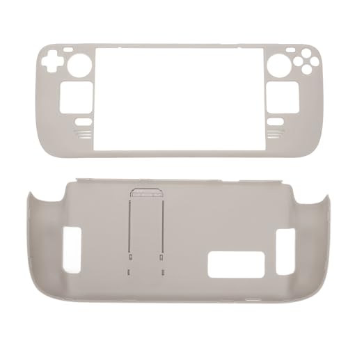MUNEFE Kickstand Protective Case for Steam Deck, Cover Protector with Stand Base, Full Fingerprint Proof Protective Case for Protecting Your Gaming Console(Ceramic White)