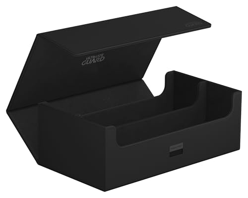 Ultimate Guard Arkhive 800+, Deck Case for 800 Double-Sleeved TCG Cards, Black, Compatible with Boulders, Magnetic Closure & Microfiber Inner Lining
