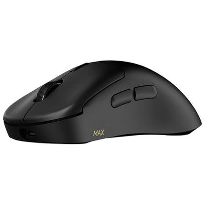 Rapoo VT3 MAX Gen-2 Wireless Gaming Mouse, True 8K Wireless Polling Rate, 53g Lightweight, Up to 750 Hr Battery, Nordic nRF54L15 MCU, 120-Million Optical Switch, 10 Programmable Buttons, Macro Enabled - color: Black