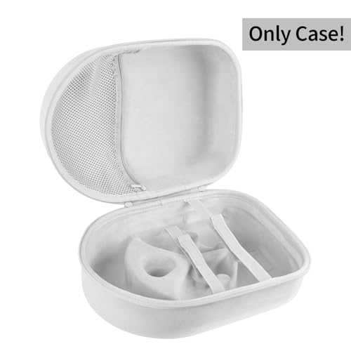 Storage Case Compatible with Meta Quest 3S / Quest 3 VR Headset | Lightweight Carry, Secure Storage, Convenient Zipper, Soft Interior,White Case - color: White