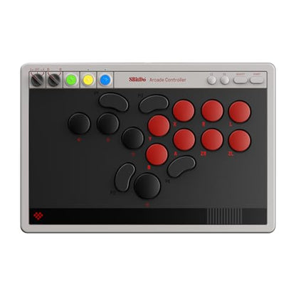 8BitDo All-Button Arcade Controller for Switch & Windows, N Edition | Leverless, All-button, Ultimate precision, Low-profile Linear Switches, 4 Programmable Buttons, Hot-swappable PCB, Ultra thin - color: N Edition