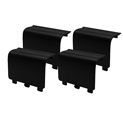 KELIFANG Replacement Battery Cover Door Compatible with Xbox One, One S, One X Controller, Battery Back Shell Repair Part Compatible with Xbox Wireless Controller (4 Pack, Black) - color: Black