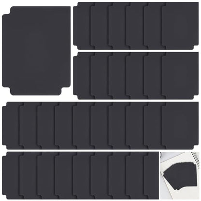 CRASPIRE 80Pcs Plastic Card Divider Sports Card Dividers 3.7" x 2.8" Black Frosted Sorting Paper Storage Boxes Standard Organizer Deck Tray Separator with Tab for Trading Baseball Playing - style: Black 80Pcs