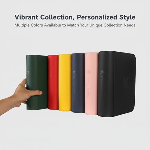 336 Card Binder, 4-Pocket Zipper Binder for Trading Cards, Side Loading Water-Resistant Album for MTG, TCG & Sports Cards (Red) - color: Card Binder 4 Pocket Red