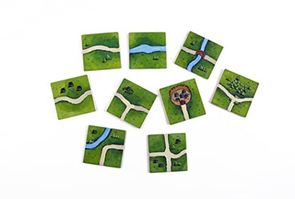 Square Board Game Tiles, 84 Large Blank Pieces for DIY Custom Game Design | Same size as Carcassonne tiles. Build personalized tabletop games with durable blank square tiles.