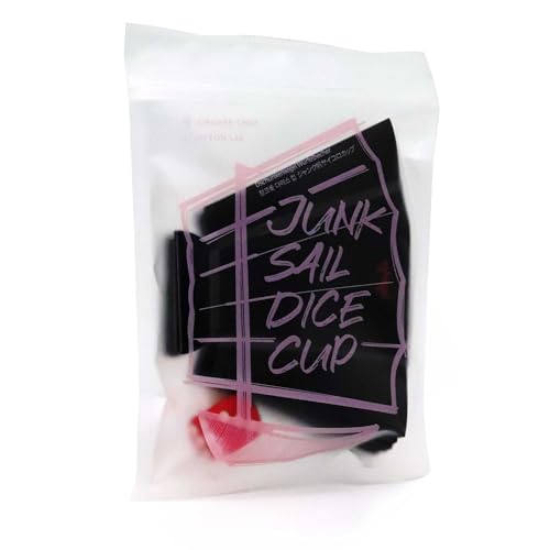 Junk Sail Dice Cup – Set of 6 Ultra-Thin Foldable Dice Cups (Patented Crescent-Press Design)