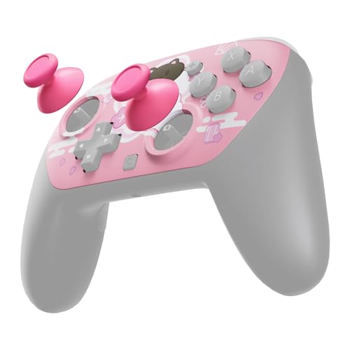 eXtremeRate DIY Replacement Faceplate Shell for Nintendo Switch 2 Pro Controller, Custom Front Housing Case, Thumbsticks and Screwdriver Tools for Switch 2 Pro Controller - Cherry Blossoms Kitten - color: Cherry Blossoms Kitten