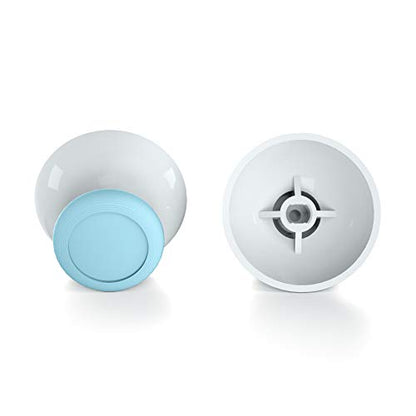eXtremeRate Heaven Blue & White Dual-color Replacement 3D Joystick Thumbsticks, Analog Thumb Sticks with Cross Screwdriver for Nintendo Switch Pro Controller - color: White & Heaven Blue