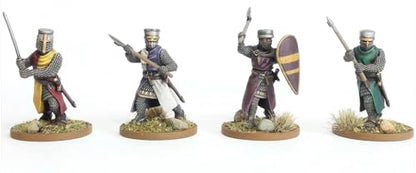 Wargames Atlantic, The Age of Chivalry, Foot Knights (1150-1320), 28MM Scale Miniatures