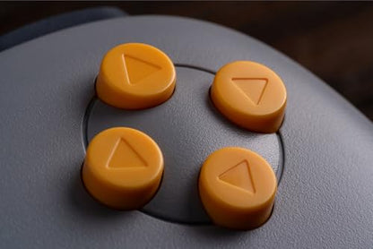 8Bitdo 64 Bluetooth Controller for Analogue 3D, Grey | Switch/Switch 2, Windows and Android Support, Wired USB, D-Input/S-Input Modes, Hall Effect Joystick, Vibration - color: Grey