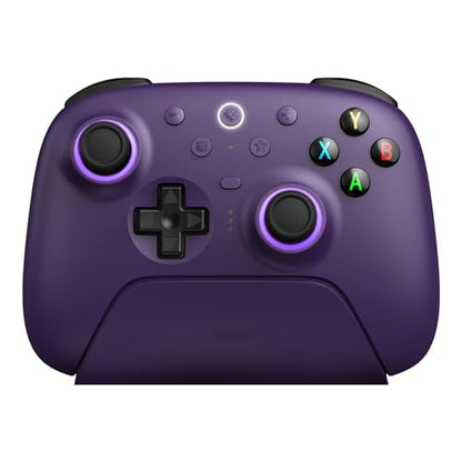 8Bitdo Ultimate 2 Wireless Gaming Controller with Charging Dock - Purple | TMR Joysticks, Switchable Hall Effect/Tactile Triggers, 8Speed Wireless Tech, RGB Fire Ring, for PC & Android - color: Purple, size: Ultimate 2 Wireless