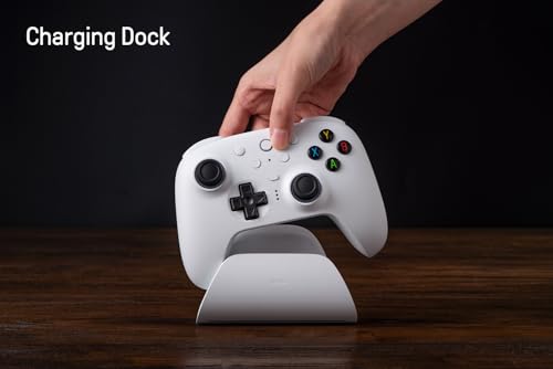8Bitdo Ultimate 2 Wireless Gaming Controller with Charging Dock - Purple | TMR Joysticks, Switchable Hall Effect/Tactile Triggers, 8Speed Wireless Tech, RGB Fire Ring, for PC & Android - color: Purple, size: Ultimate 2 Wireless