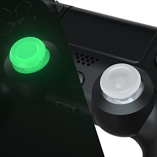 eXtremeRate Glow in Dark - Green Replacement 3D Joystick Thumbsticks for PS5 Controller, Analog Thumb Sticks with Screwdriver for PS4, for Slim Pro Controller - color: Glow in Dark Green