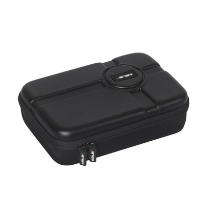 JSVER PU Leather Hard Shell Carrying Case for GoPro Hero13/12/11/10/9/8/7, AKASO EK7000 / Brave 4 4K / Brave 7 LE/Brave 8 / V50X and Insta360 - size: Large-T2