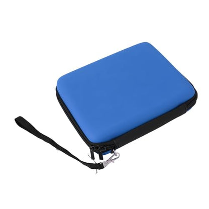 Carrying Case for 2DS with 8 Game Card Holders Protective Hard Shell Travel Carrying Case Pouch for Console Accessories Shockproof Dust Proof (Blue) - color: Blue