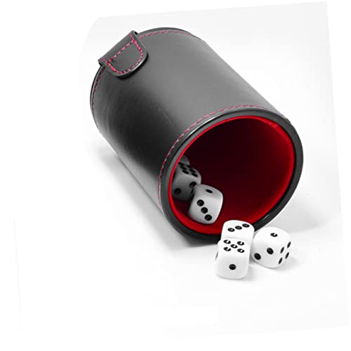 Toyvian 2pcs Cup for Ktv Bar Silent Dice Shaking Container Pu Storage for Game Parties