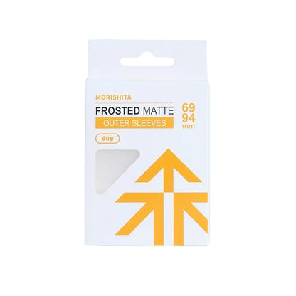 Morishita Frosted Matte Sleeves for Standard Size Cards, Premium Third-Layer Protection Outer Sleeves for PTCG, OPCG, MTG, 80 Pack