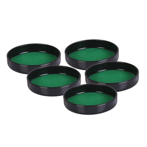 5pcs Professional Dice Cup Lid Durable Dice Cup Accessories for Ktv and Party Games Soundproofing Base Plate with Easy Installation for Enhanced Stability