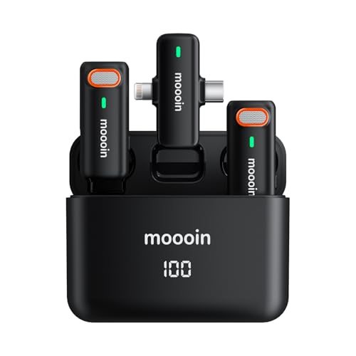 Wireless Lavalier Microphone with AI Noise Reduction & Voice Changer-Plug-and-Play, Mini Portable, Wireless Transmission for iPhone/Android Vlogging, Interviews & Live Streaming - color: M3