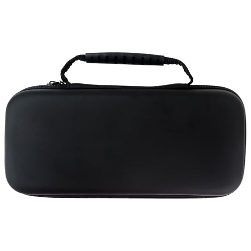 Carry Case for N*intendo Switch & for Switch OLED, Hard Portable Travel Protective Shell Pouch with Pockets for Games & Accessories, Shockproof Lightweight Carrying Case for Console & for Joycons - Black