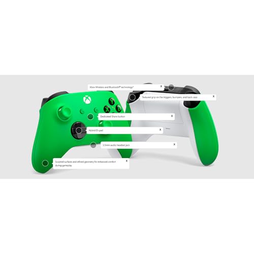 Microsoft Xbox Wireless Velocity Green Gaming Controller EP2-29915 2 Pack