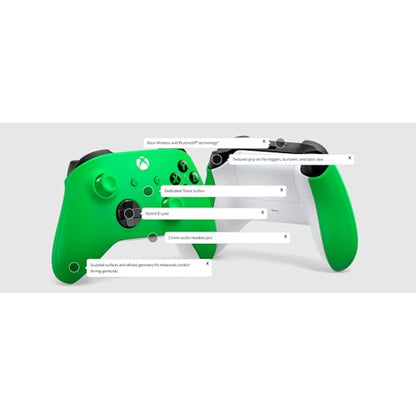 Microsoft Xbox Wireless Velocity Green Gaming Controller EP2-29915 2 Pack