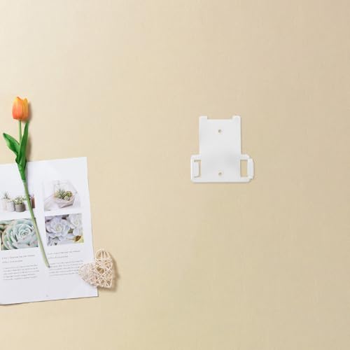 2pcs Fan Remote Holder Wall Mount, Remote Holder Wall Mounted, Plastic Adhesive Bracket for Controller, Organizer for Living Room Bedroom and Office White