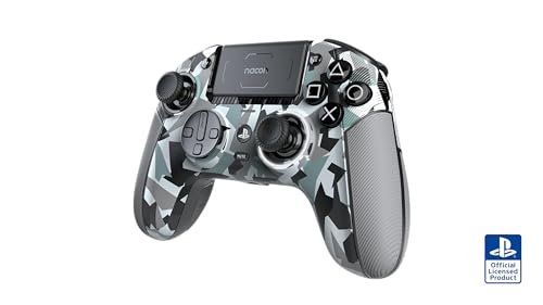 Nacon Revolution 5 Pro Officially Licensed PlayStation Wireless Controller | For PS5 / PS4 / PC - Hall Effect Joysticks and Triggers, Trigger Stops, Mappable Buttons, 8-way and 4-Way D-pad - Arctic Camo - color: Arctic Camo