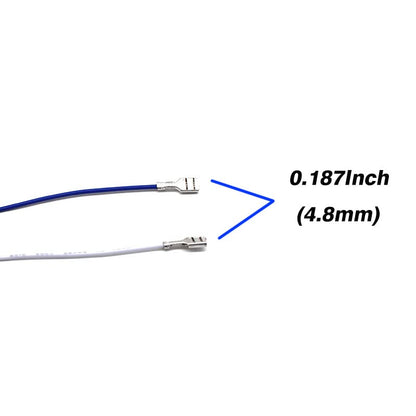 Arcity 20 Pcs Arcade Button Wires Harness Cable for Zero Delay USB Encoder PCB with 0.187" 4.8mm Terminals 15.74inch Compatible with Micro Switches HAPP Style Arcade Buttons Joysticks New - color: 0.187 inch(4.8mm)-L:15.74in