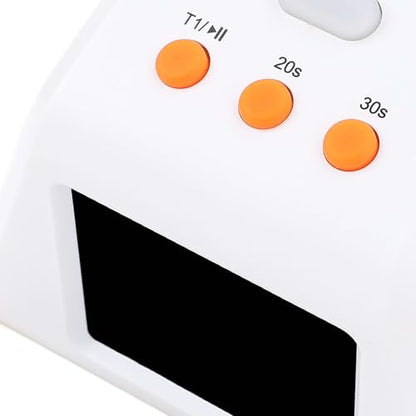 4 Sided Countdown Timer, 1.4 Inch Digits LED Screen Preset Time Table Game Timer Chess Timer Countdown Stopwatch for Chess Table Game (White) - color: White