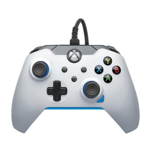 PDP Wired Controller Ion White for Xbox Series X|S, Gamepad, Wired Video Game Controller, Gaming Controller, Xbox One, Officially Licensed - Xbox Series X - color: Ion White