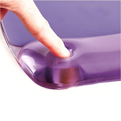 Fellowes Crystals Gel Mouse Pad with Wrist Rest - Purple (91441) (Pack of 4) - color: Purple, size: 9.1L x 7.9W inches (Pack of 4)