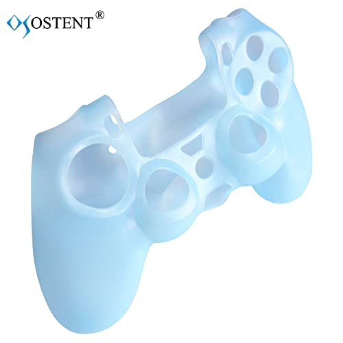 OSTENT Protective Silicone Gel Soft Case Cover Pouch Sleeve for Sony PlayStation 4 PS4 Controller Color Light Blue - color: Light Blue