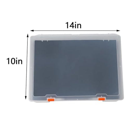 kowaku 1/64 Miniature Figure Storage Box Protection Box Foam Layer Dustproof Reliable Shockproof Travel Case Action Figure Container , Translucent 2 Tier - color: Translucent 2 Tier
