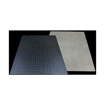 Chessex Play Mat – Mat: 1” Sq 2 Sided Black/Grey Battle mat Two Colour Playmat – Smooth & Tough – Compatible with Tabletop RPGs – Accessories for Game Night