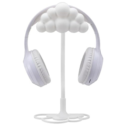 Yookeer Cloud Headphone Stand 3D White Cloud Cute Headphone Decor for Gamer Room Office Desk Gaming Gifts for Women Girlfriend Office Worker