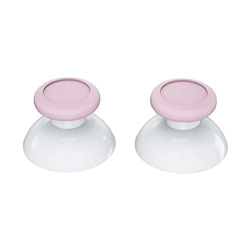 eXtremeRate Cherry Blossoms Pink & White Dual-Color Replacement 3D Joystick Thumbsticks, Analog Thumb Sticks with Cross Screwdriver for Nintendo Switch Pro Controller - color: White & Cherry Blossoms Pink