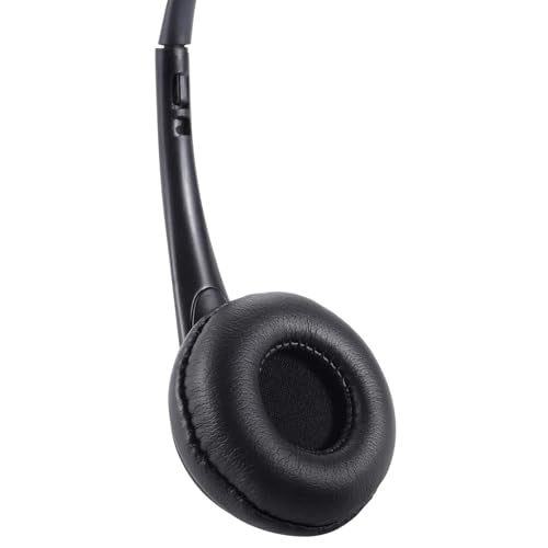 Wired Headset, Noise Cancellation, 3.5mm Port or in-line Control with USB-A Port, Ideal for Educational, Office, Games, Call Centers, podcasts, Music, and so Much More- Black(Ultra Light)