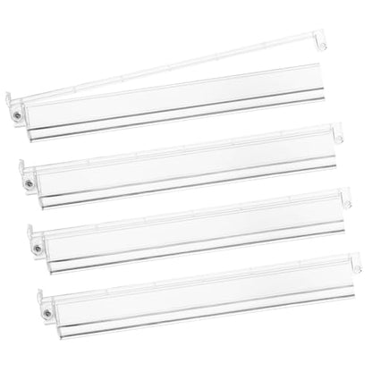 Mahjong Racks with Pushers 4PCS Set Majiang Tile Holder Acrylic Mahjong Racks Accessories and Gifts - color: Clear