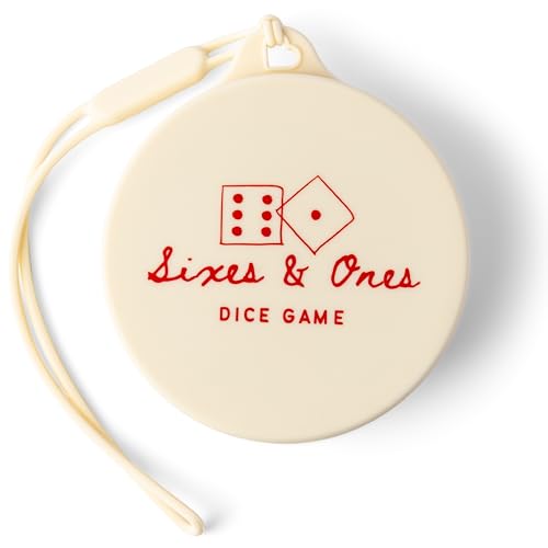 Vango Sixes & Ones Dice Game – 6 Curated Dice Games All in One, Expandable Rolling Cup to Play Anywhere – for Kids, Adults, Families, Travel, Perfect for Game Nights
