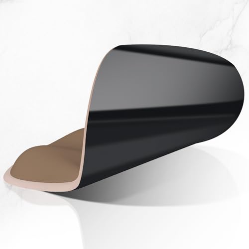ITNRSIIET Ergonomic Mouse Pad with Wider Memory Foam Wrist Rest +17% - Curved Cushion Reduces Pressure 20%, Pain Relief, Non-Slip, Smooth, Cute Colors, 9.85 x 9 in, Soft Brown Gradient - color: Soft Brown Gradient