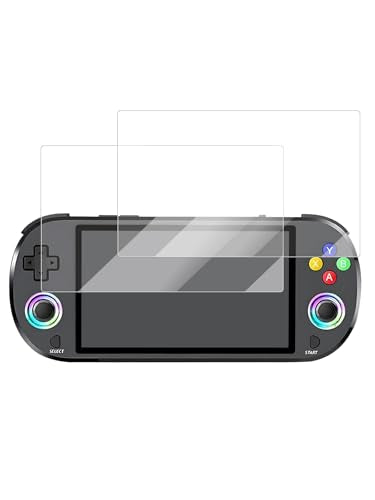 for M22pro Retro Handheld Game Console HD screen protector, 9H tempered glass, drop-proof, scratch-proof, bubble-free, for M22pro（5-inch）2 Pack.