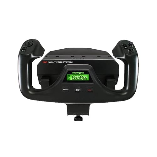 Logitech G PRO Flight Yoke System, Professional Simulation Yoke and Throttle Quadrant, 3 Modes, 75 Programmable Controls, Configurable Throttle Knobs, Steel Shaft, USB, PC - Black
