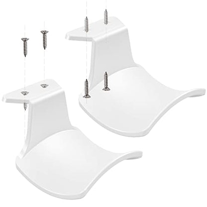 2-Pack Never Fall Headphone Hook Wall Mount Headset Holder White | Stand fixted with screws for airpods max sennheiser sony bose beats akg - color: White Z(2 Pack)