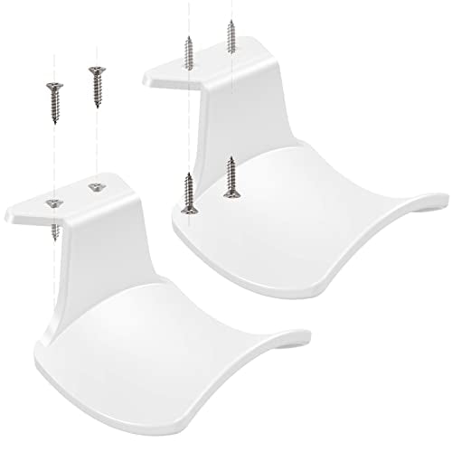 2-Pack Never Fall Headphone Hook Wall Mount Headset Holder White | Stand fixted with screws for airpods max sennheiser sony bose beats akg - color: White Z(2 Pack)