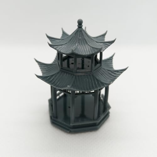 MRY-SFW Yao's Studio LYT144293 1/144 Miniature Factory Building Military Car Railroad Track Accessory Props Diorama Scenery Chinese Architectual Gazebo Model1pc